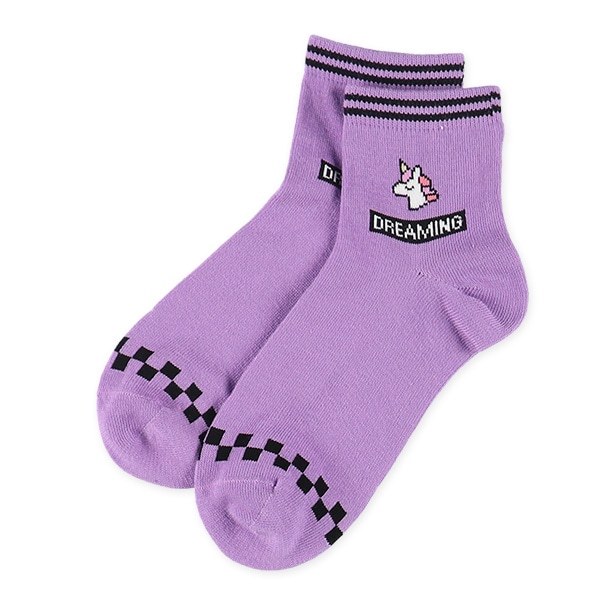 3足組スクールアンクルソックス（ユニコーン）