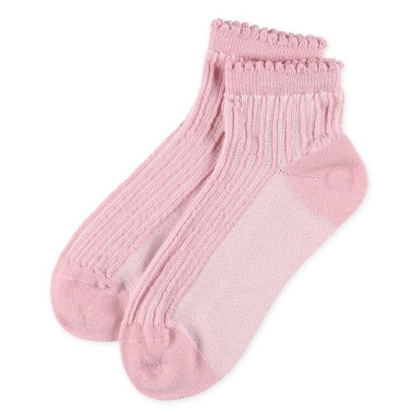 3足組スクールアンクルソックス（編み柄）