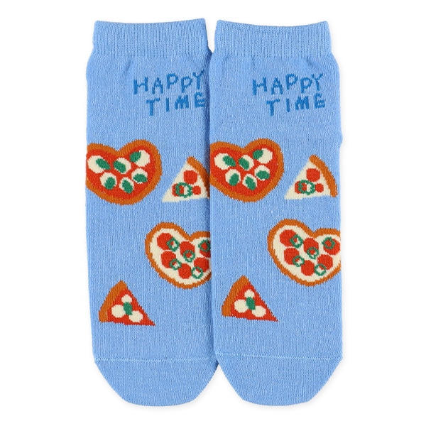 3足組スクールアンクルソックス（ピザ）