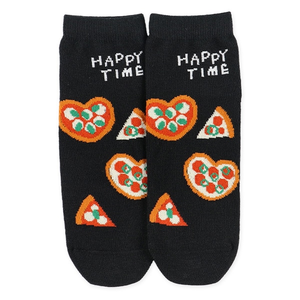 3足組スクールアンクルソックス（ピザ）