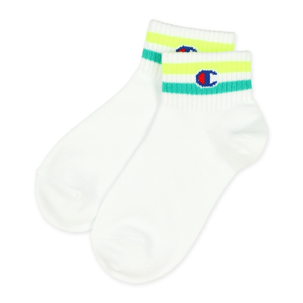 Champion）3足組スクールローカットソックス（カラーライン）