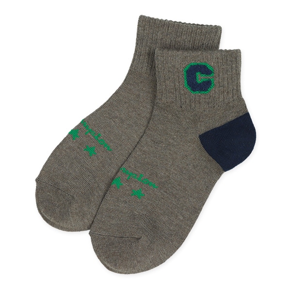 Champion）3足組スクールショート丈ソックス（ロゴ）