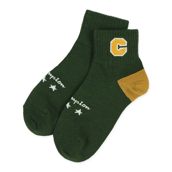 Champion）3足組スクールショート丈ソックス（ロゴ）