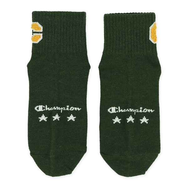 Champion）3足組スクールショート丈ソックス（ロゴ）
