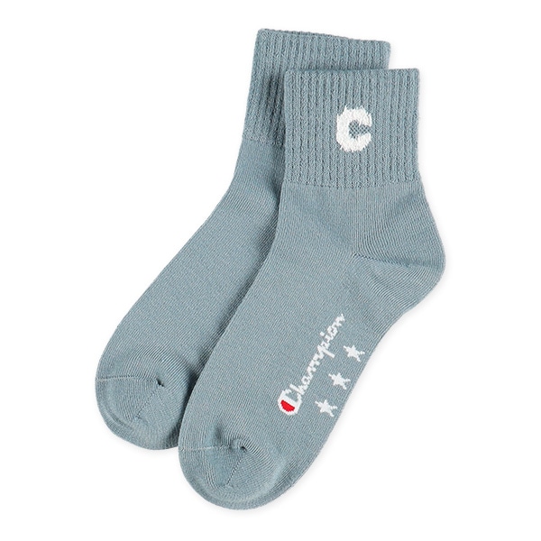 Champion）3足組スクールアンクルソックス（カラーロゴ）