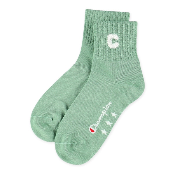 Champion）3足組スクールアンクルソックス（カラーロゴ）