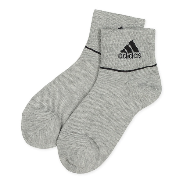 adidas）3足組スクールローカットソックス（ロゴライン）