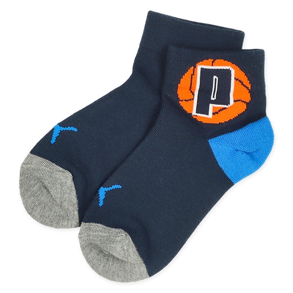 PUMA）3足組スクールアンクルソックス（かかとカラー）