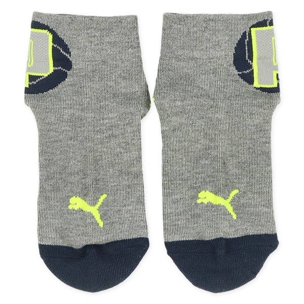 PUMA）3足組スクールアンクルソックス（かかとカラー）
