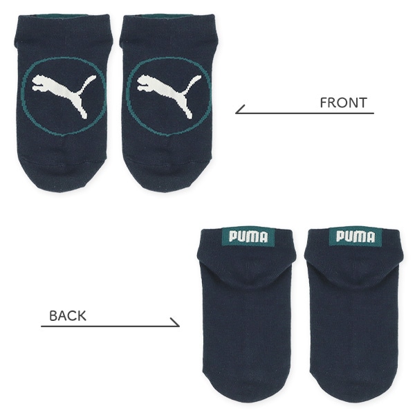 PUMA）3足組スクールローカットソックス（フロントロゴ）