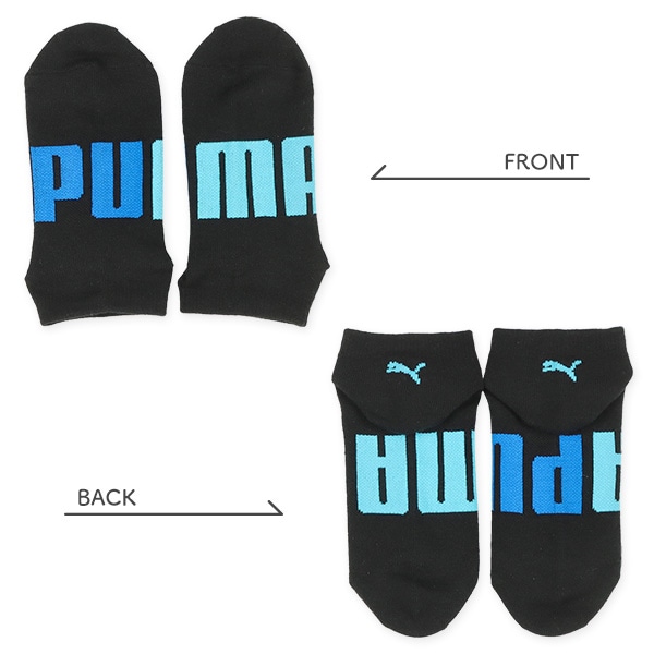 PUMA）3足組スクールローカットソックス（足底ロゴ）