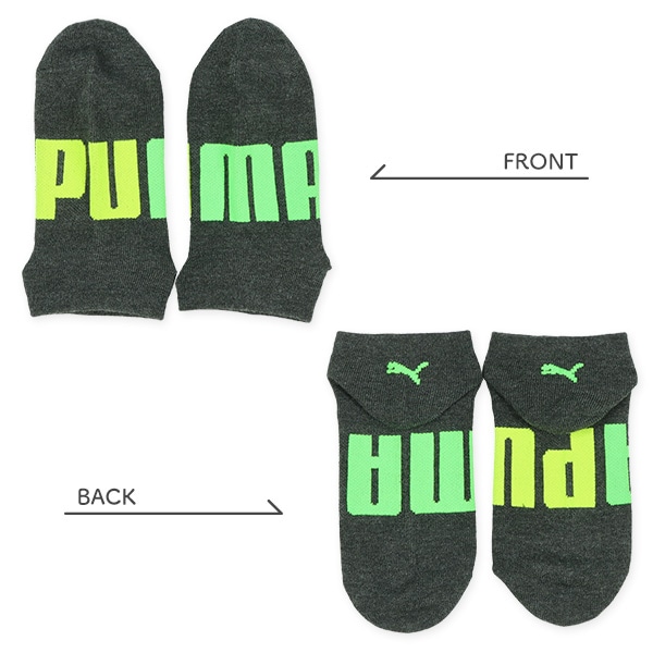 PUMA）3足組スクールローカットソックス（足底ロゴ）