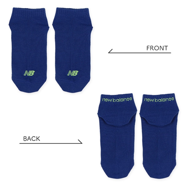 NewBalance）3足組スクールローカットソックス（フロントロゴ）