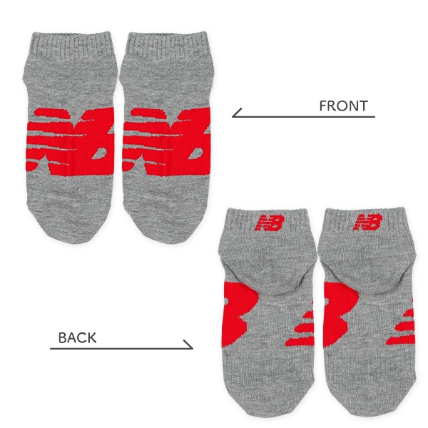 NewBalance）3足組スクールローカットソックス（ビッグロゴ）