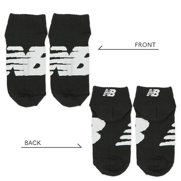 NewBalance）3足組スクールローカットソックス（ビッグロゴ）