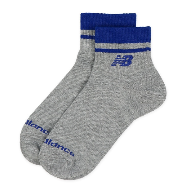NewBalance）3足組スクールショート丈ソックス（ラインロゴ）