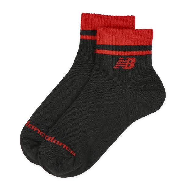 NewBalance）3足組スクールショート丈ソックス（ラインロゴ）