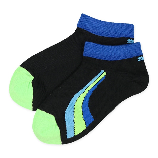 PUMA）3足組スクールローカットソックス（カラフルロゴ）
