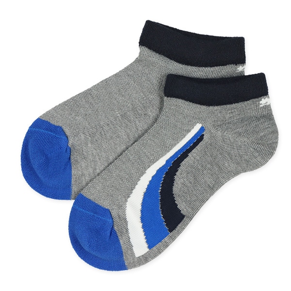 PUMA）3足組スクールローカットソックス（カラフルロゴ）