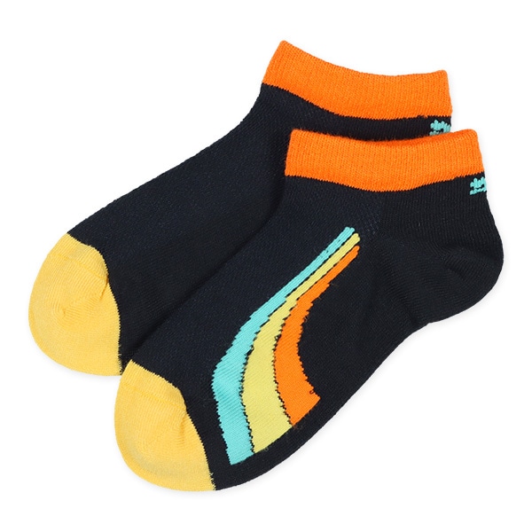 PUMA）3足組スクールローカットソックス（カラフルロゴ）