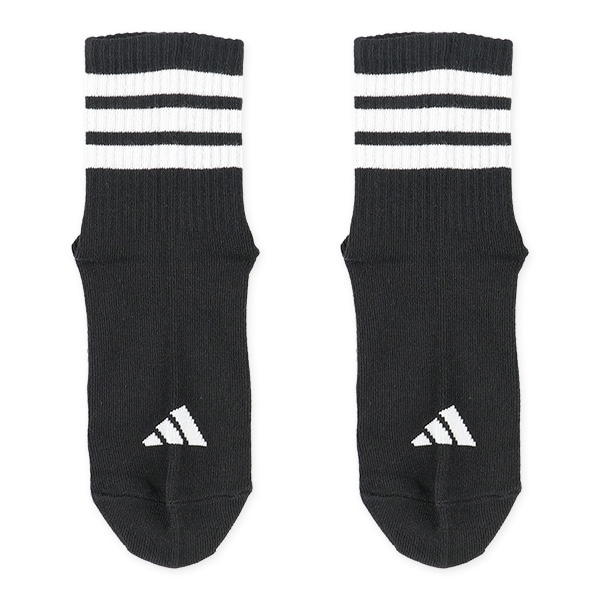 adidas）3足組スクールクルーソックス（ライン）
