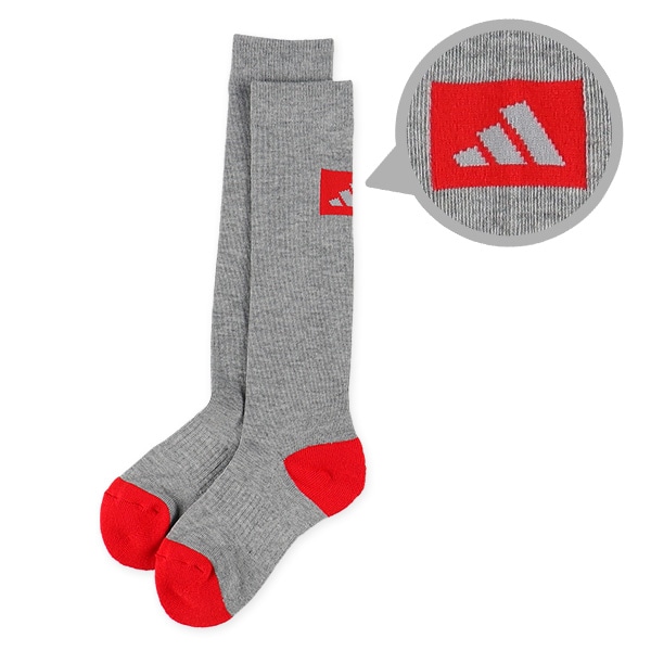 adidas）2足組スクールハイソックス（バックロゴ）