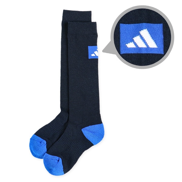 adidas）2足組スクールハイソックス（バックロゴ）