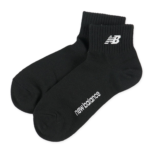 NewBalance）3足組スクールローカットソックス（ブラック）