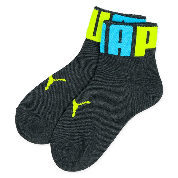 PUMA）3足組スクールアンクルソックス（ビッグロゴ）