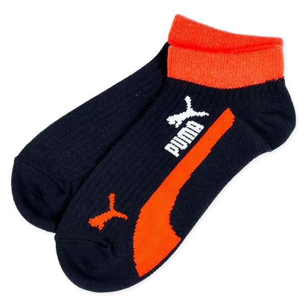 PUMA）3足組スクールローカットソックス（カラーロゴ）