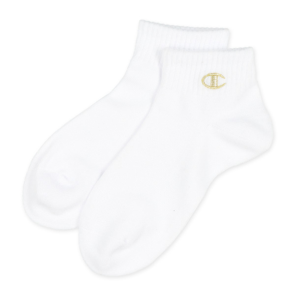 Champion）3足組スクールローカットソックス（金刺繍）