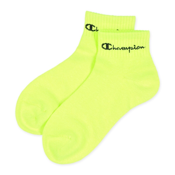 Champion）3足組スクールローカットソックス（蛍光）