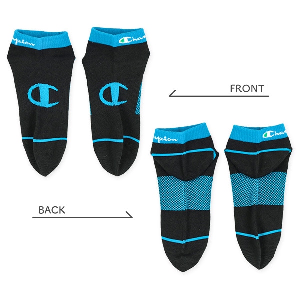 Champion）3足組スクールローカットソックス（甲ロゴ）
