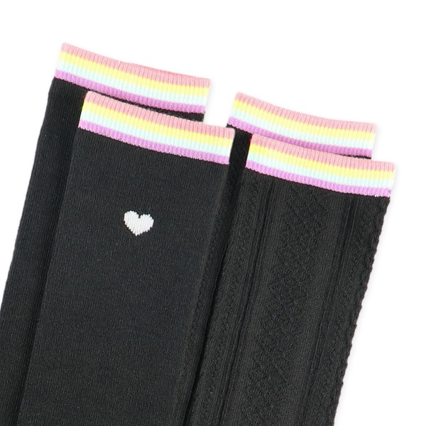 2足組スクールハイソックス（レインボー）