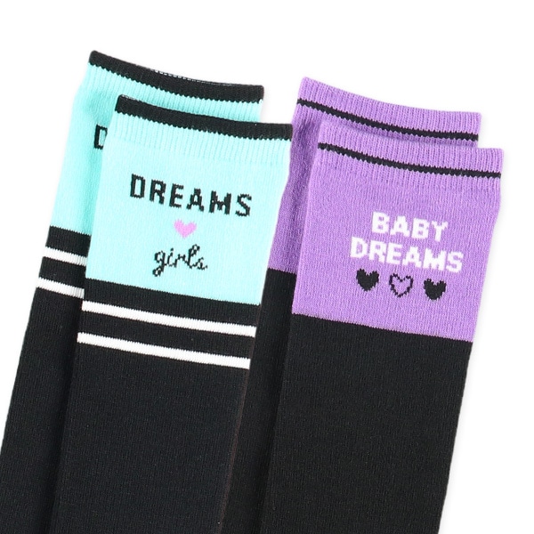 2足組スクールハイソックス（トップ切り替え）