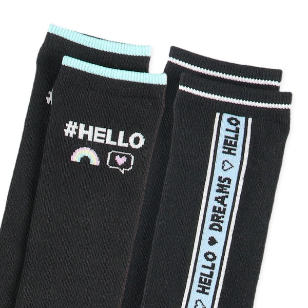 2足組スクールハイソックス（サイドロゴ）