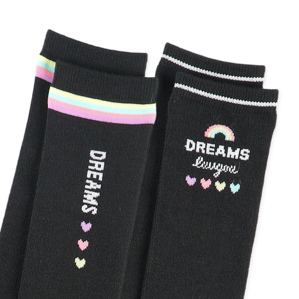 2足組スクールハイソックス（レインボーロゴ）