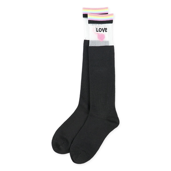 2足組スクールハイソックス（シアー・ユニコーン）