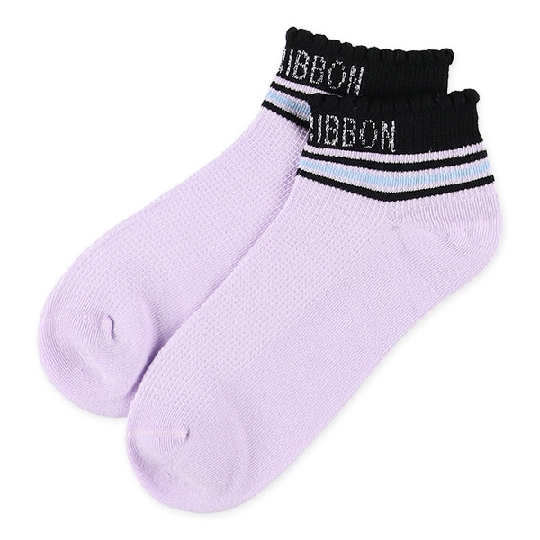 3足組スクールローカットソックス（ロゴラメ）