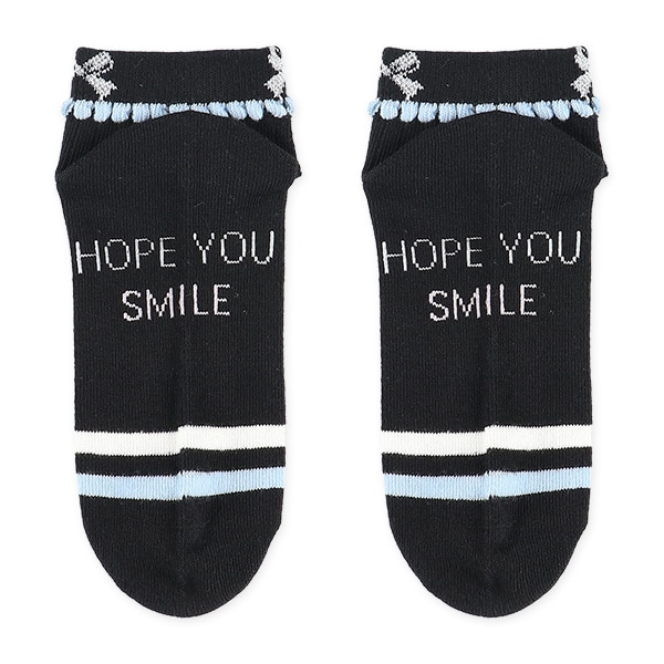 3足組スクールローカットソックス（ロゴラメ）