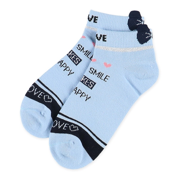 3足組スクールローカットソックス（ロゴラメ）