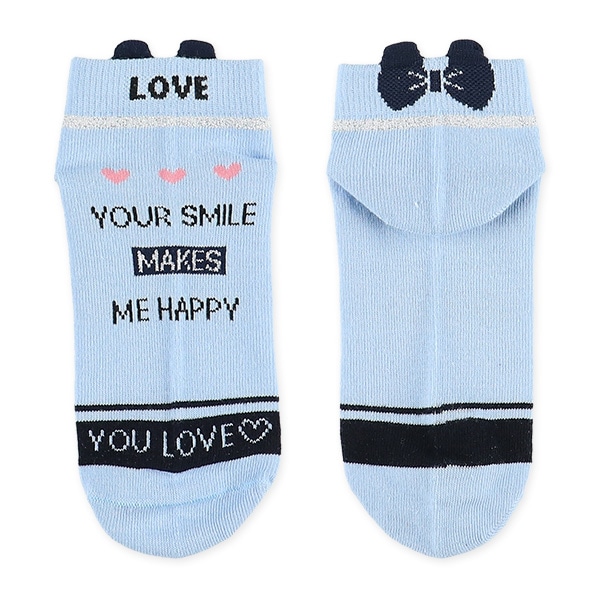 3足組スクールローカットソックス（ロゴラメ）