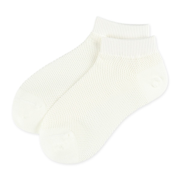 3足組スクールローカットソックス（ビッグメッシュ）