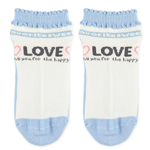 3足組スクールローカットソックス（ラブスイーツ）