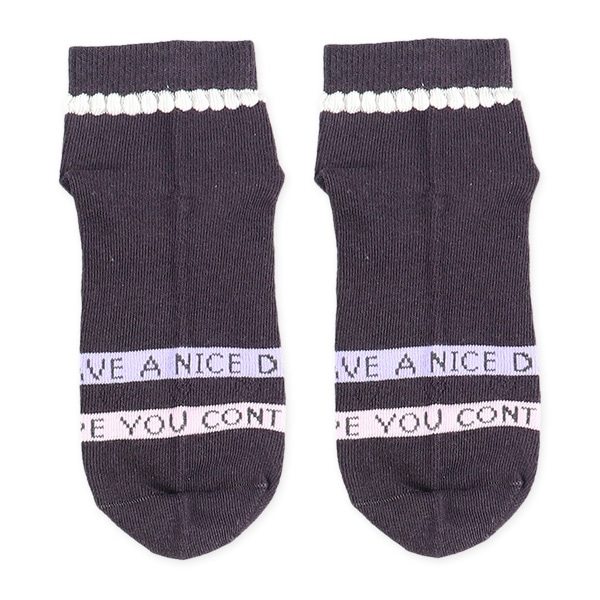 3足組スクールローカットソックス（ロゴリボン）