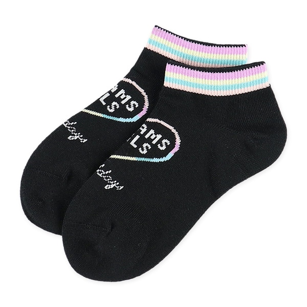 3足組スクールローカットソックス（ハートロゴ）