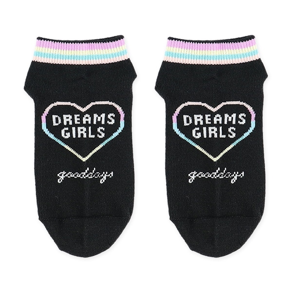 3足組スクールローカットソックス（ハートロゴ）