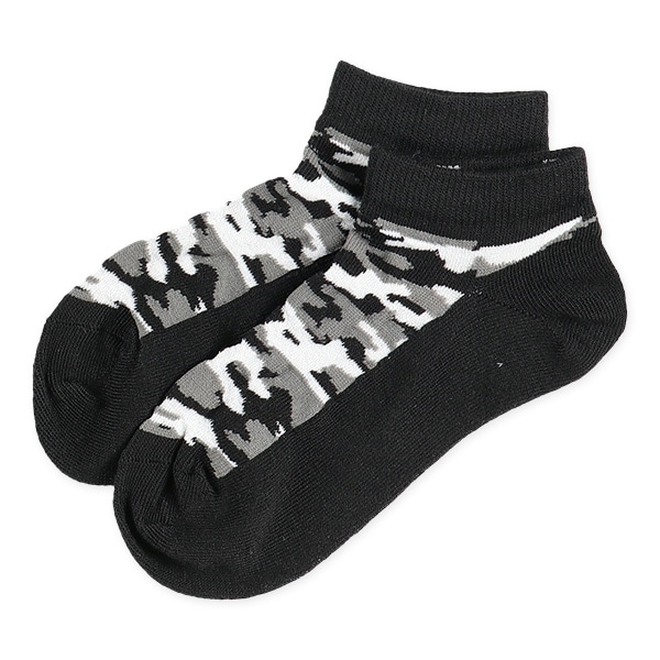 3足組スクールローカットソックス（迷彩）