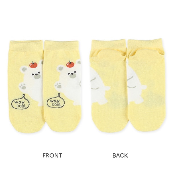 3足組スクールローカットソックス（アニマル）