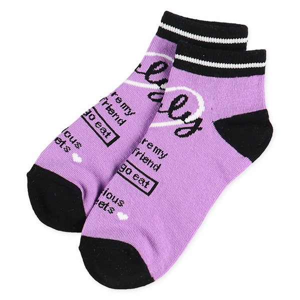 3足組スクールローカットソックス（切り替えロゴ）